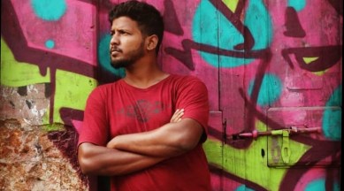 chennai covid news, chennai covid updates, chennai artist self portrait, pandemic art, chennai news, indian express