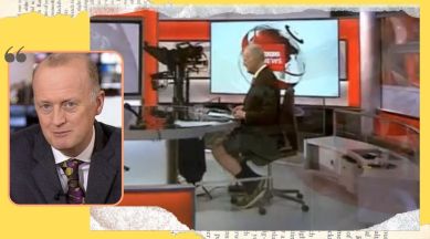 Hilarious' moment BBC catches newsreader with feet up on desk during live  broadcast - Irish Mirror Online