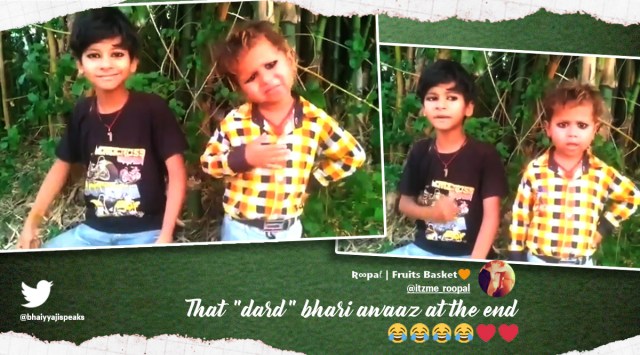 children padhai ka balidaan video, boys spoof video education sacrifice, children say will sacrifice education to fight covid, covid funny solution videos, indian express