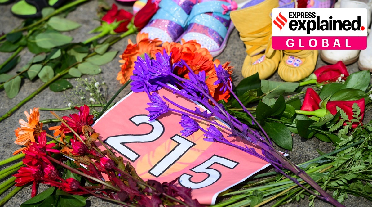 children mass graves canada, Kamloops residential school, canada residential schools, indigenous people canada, racism canada, indian express, express explained