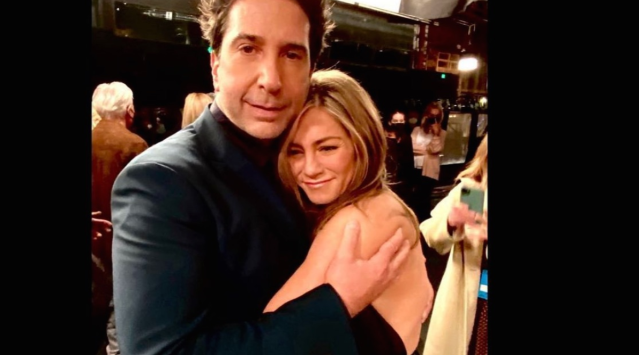 David Schwimmer and Jennifer Aniston