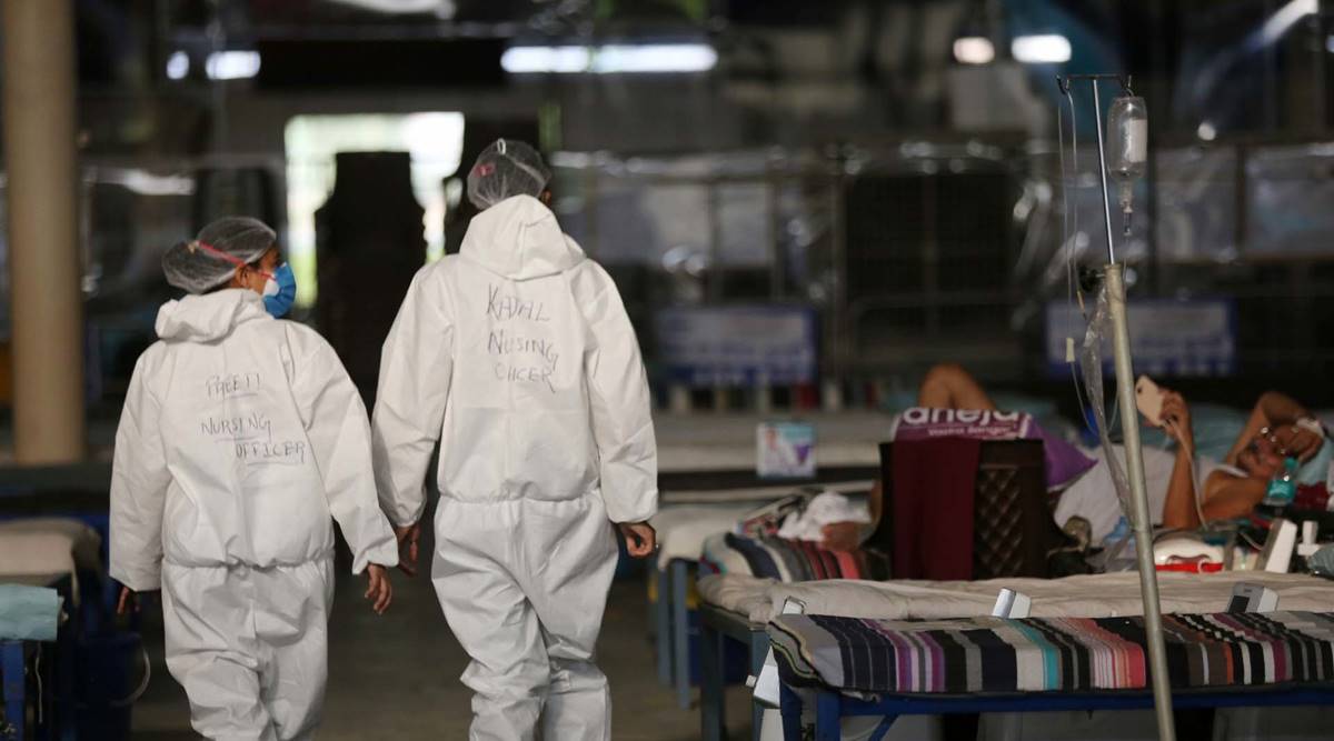 In the last week, more oxygen beds have fallen vacant in the government hospitals of Chandigarh. A huge number of ICU beds, however, continue to remain occupied. (Express Photo by Tashi Tobgyal)
