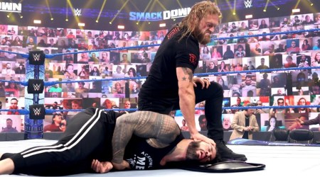Edge returns with his sights firmly set on Roman Reigns (Source:  WWE)