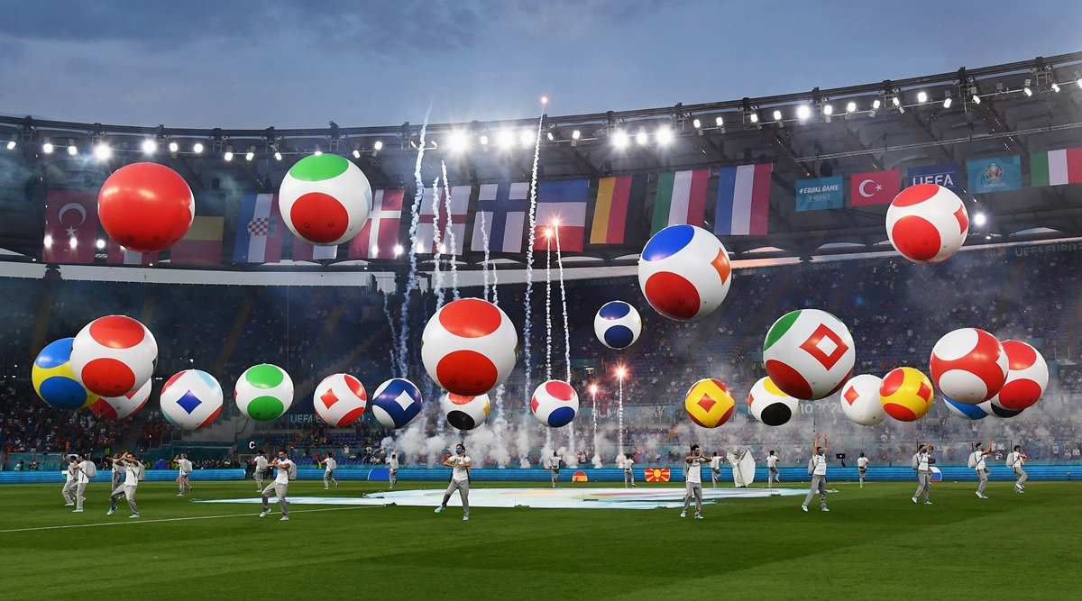 UEFA Euro 2020 starts with fireworks and balloons after year-long delay Football News image