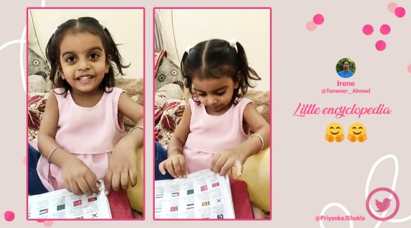 geography kid, girl knows all countries capitals, little girl memorises capitals of countries, viral videos, talented children videos, indian express