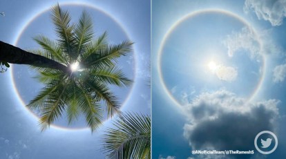 Hyderabad witnesses rare 22 degree Suns halo' phenomenon, heres what it  means, India News