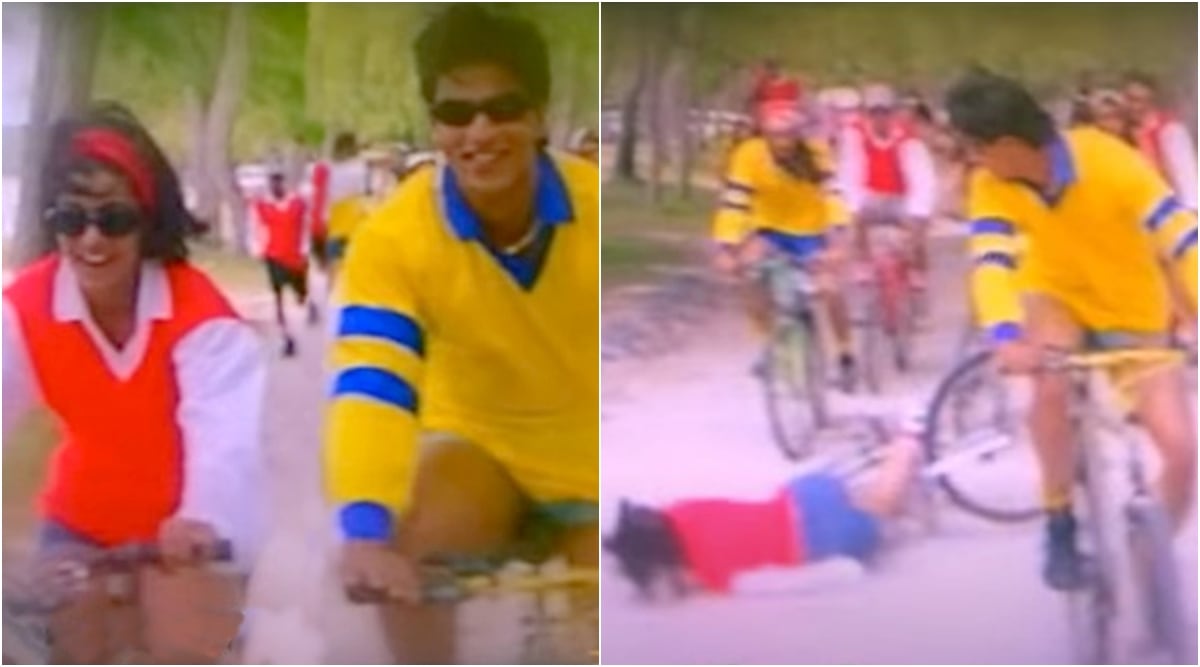 World Bicycle Day Kajol Shah Rukh Khan S Bike Ride Ended Badly In Kuch Kuch Hota Hai And Here S Proof Entertainment News The Indian Express