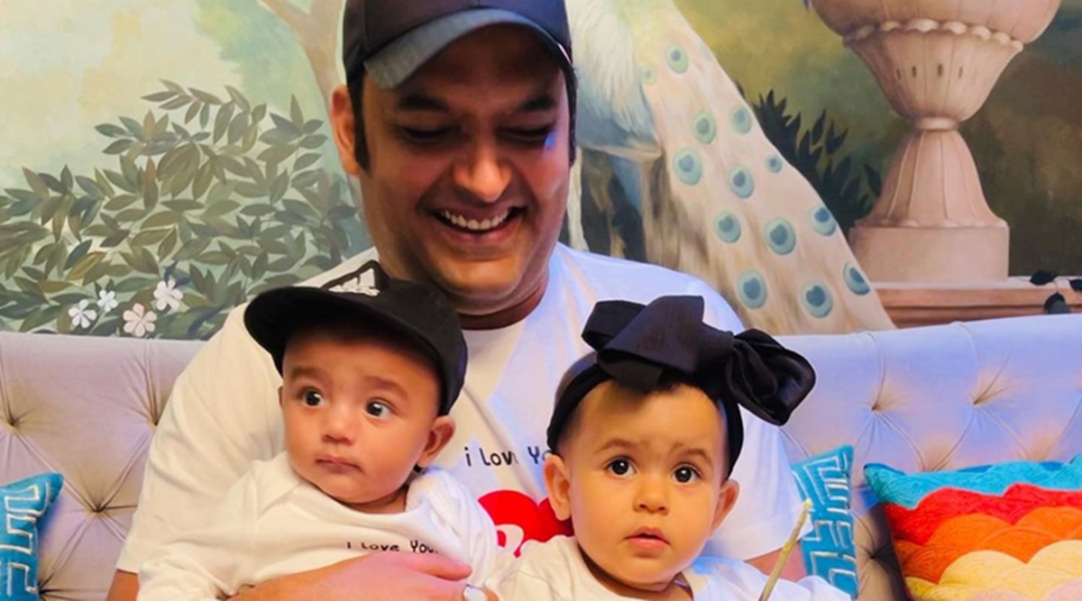Kapil Sharma shares first photo of son Trishaan, daughter Anayra on &#39;public  demand&#39;, sends wishes on Father&#39;s Day | Entertainment News,The Indian  Express
