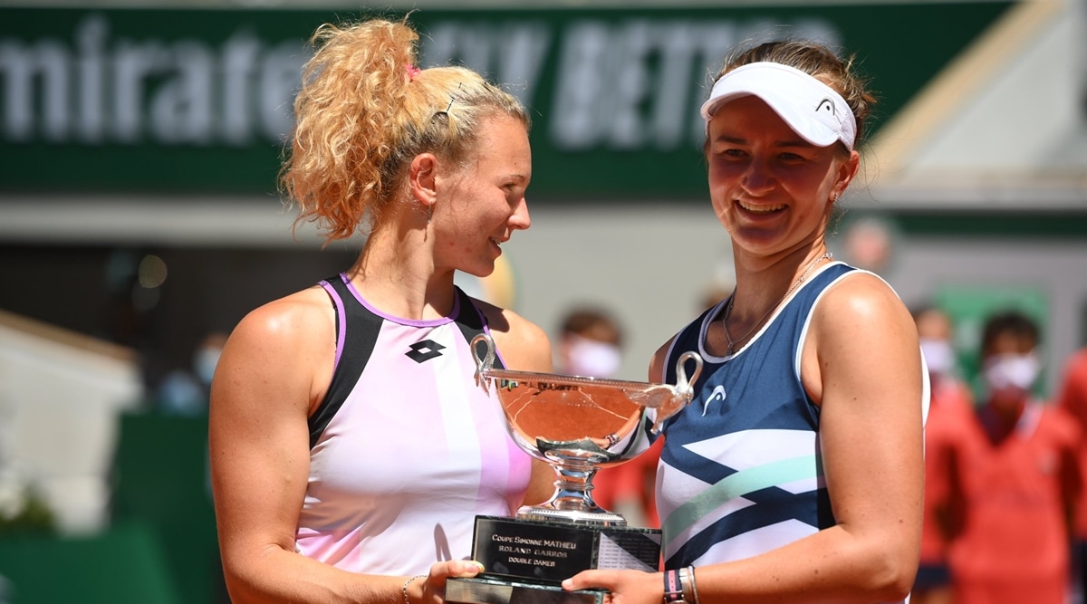 Barbora Krejcikova Adds Women S Doubles To Singles Title At French Open Sports News The Indian Express