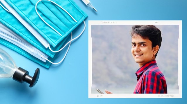 dr kumar vishwas, poet kumar vishwas helps man covid care kits, man covid care kits for village, student start covid care centre village, good news, indian express