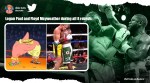 Logan Paul, Floyd Mayweather Jr, mayweather paul boxing match, mayweather paul hugging memes, logan paul floyd mayweather match mems, sports news, indian express