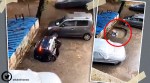 mumbai car sinkhole, mumbai rains, mumbai Ghatkopar sinkhole, Ghatkopar car falls into sinkhole, viral videos, indian express