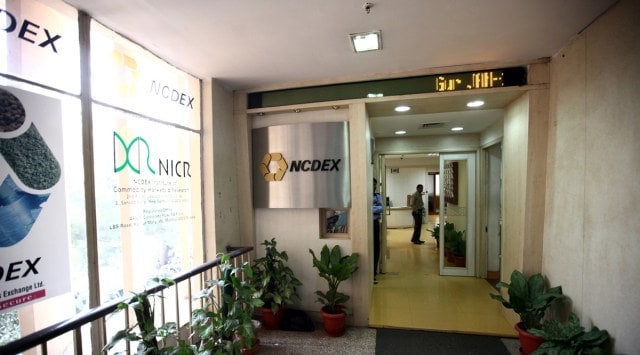 NCDEX office on Parliament Street (Express photo by Oinam Anand)