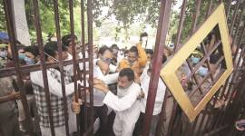 Foul play, says SP, sacks 11 ‘colluding’ district chiefs; BJP claims 25 seats unopposed