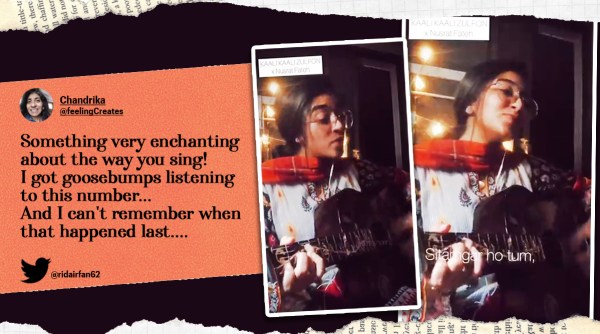 pakistan singing doctor, pak doctor viral kali kali zulfon, rida irfhan khan song covers, rida khan nusrat fateh ali khan cover, viral news, pakistan news, indian express