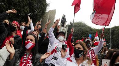Peruvians take to the streets in Lima amid fears over election meddling