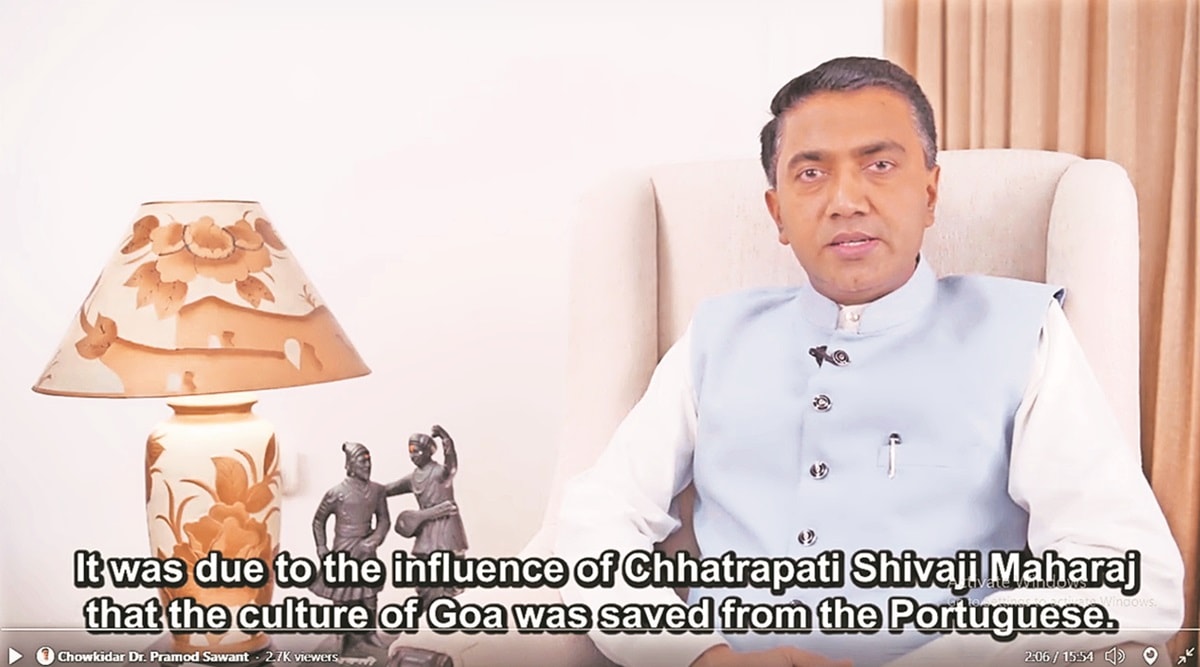 Goa CM Pramod Sawant in the short film. (Screengrab)