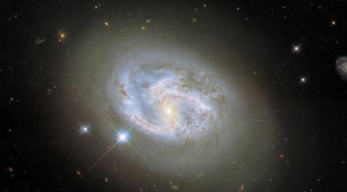 NASA, NASA spiral galaxy, NASA NGC 4680, NASA Hubble’s Wide Field Camera 3, NASA observations, spiral galaxy NGC 4680, NASA news,
