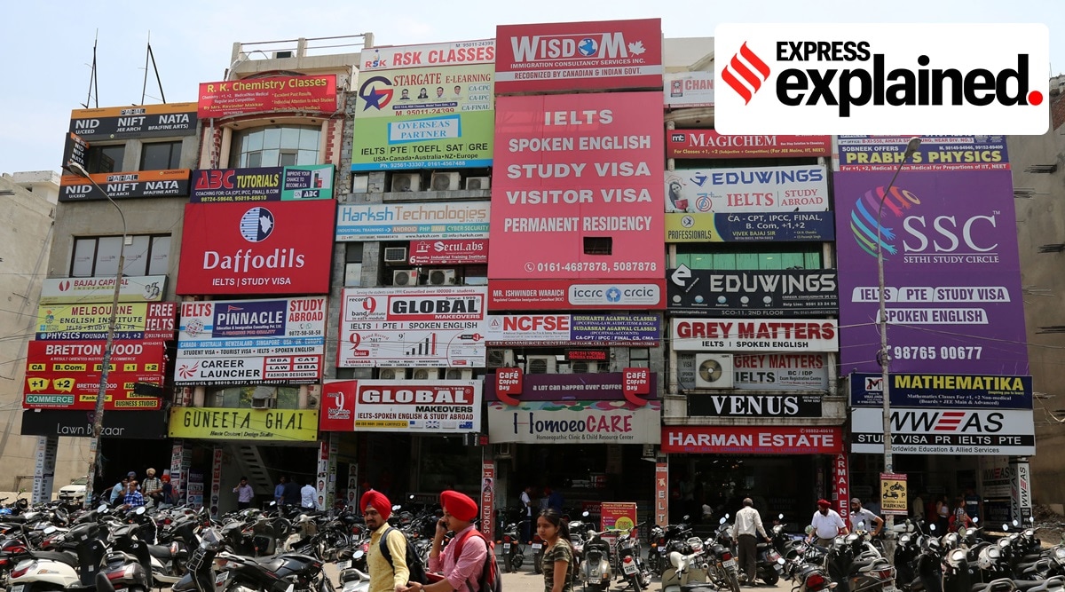 Many students from the region pursue foreign languages before applying to study abroad. (Express Photo: Gurmeet Singh)