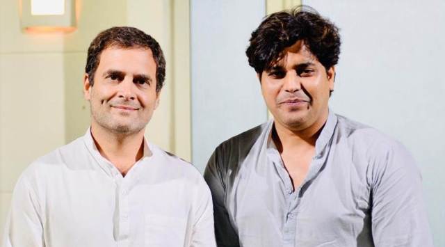 Imran ‘Pratapgarhi’ with Rahul Gandhi