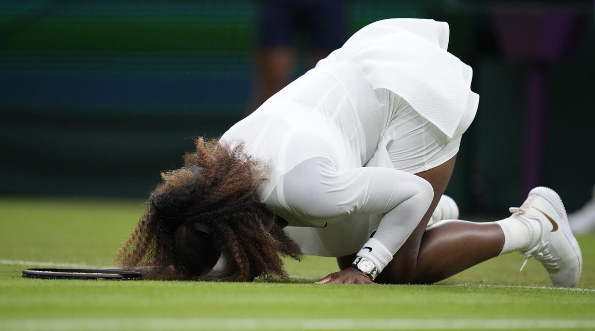 Serena Williams in tears after Wimbledon exit | Sports News,The Indian  Express