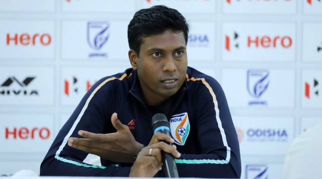 Shanmugam Venkatesh is the assistant coach of India. (AIFF)