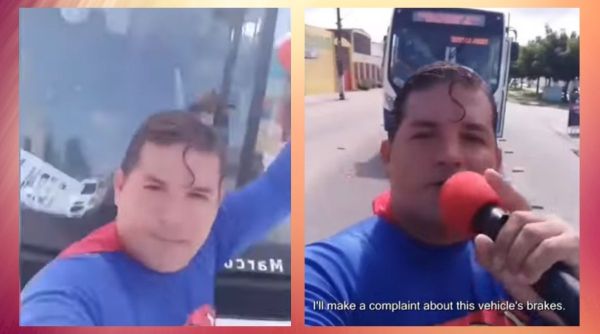 superman, comedian superman hit by bus viral video, comedian stuntman viral video, superman hit by bus brazil, trending, indian express, indian express news