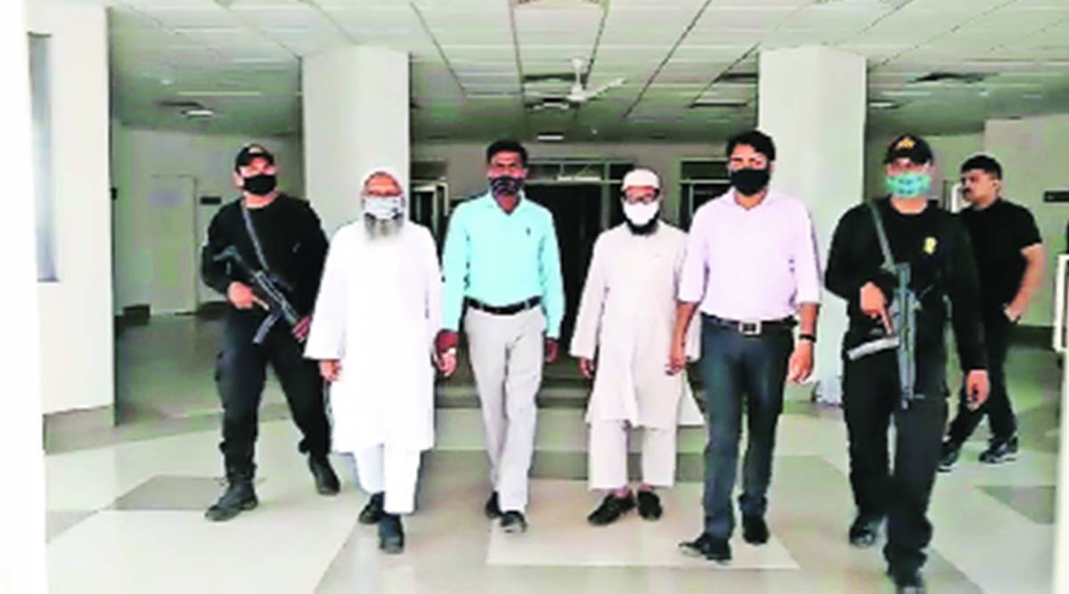 Videograb of the two clerics after their arrest by the UP ATF.