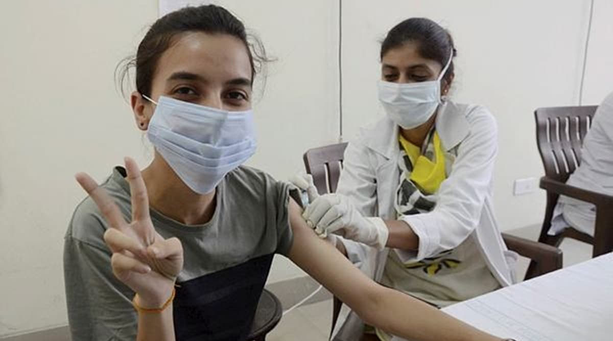  total of 97234 doses (dose 1 and dose 2 combined) of Covid vaccine were administered in Punjab on Sunday. (PTI File)