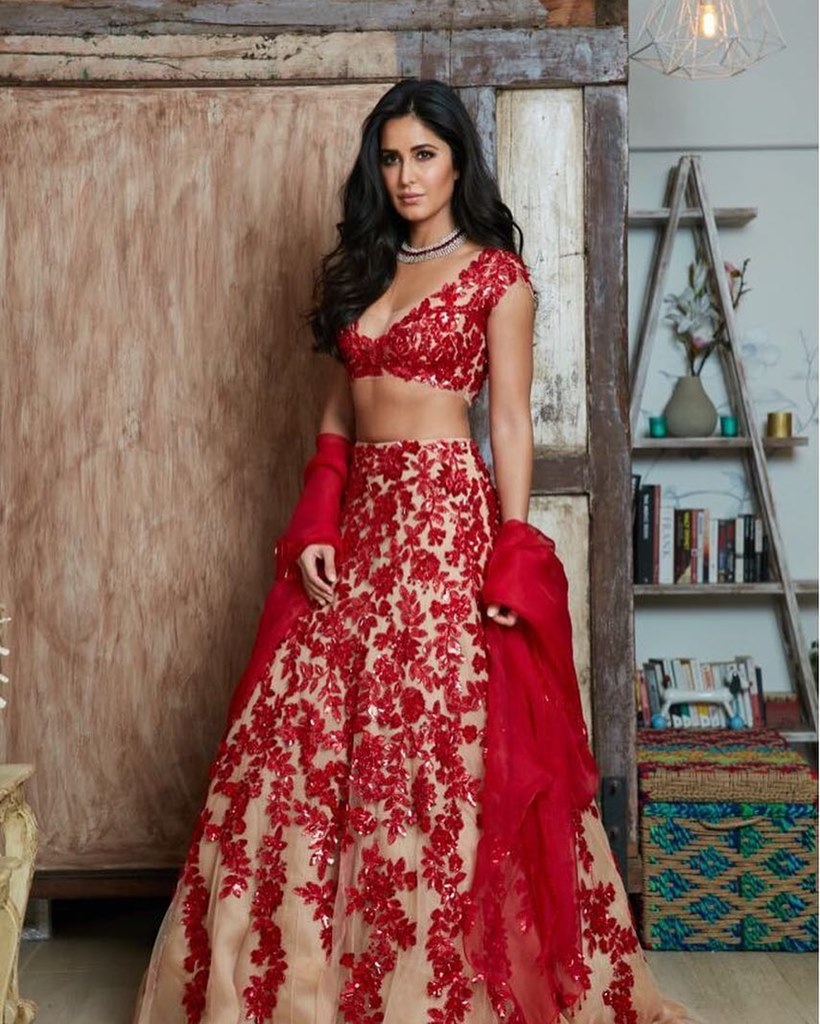 Katrina Kaif Flower Printed Lehenga Choli Online