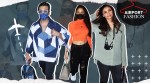 airport fashion, airport looks, bollywood airport fashion, bollywood airport looks, celebrity fashion, celebrity looks, bollywood fashion, janhvi kapoor fashion looks, karan johar fashion, jacqueline fernandez fashion, aly goni, fashion, bollywood, indian express