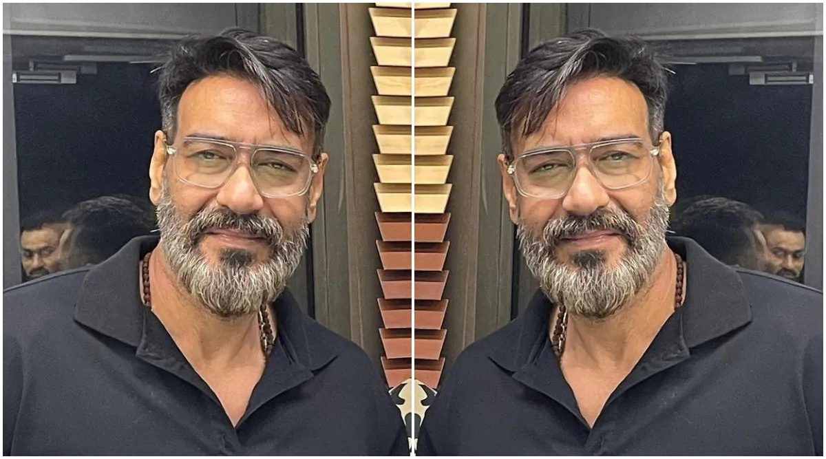 Ajay Devgn shows off grey hair and beard in new photos, fans say 'dashing'  | Entertainment News,The Indian Express