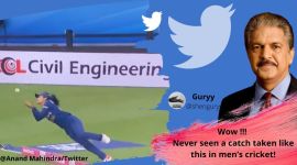 Anand Mahindra, Harleen Deol, Harleen Deol’s catch against England, Harleen Deol catch viral video, Anand Mahindra twitter, Viral video, Trending news, Indian Express news