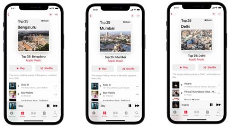 Apple Music, Apple Music City Charts,