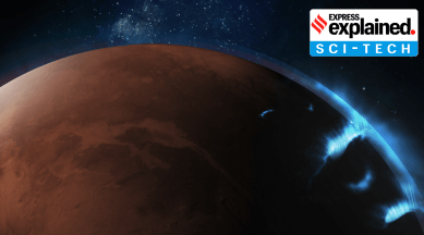 Unlike auroras on Earth, which are seen only near the north and south poles, discrete auroras on Mars are seen all around the planet at night time. (Photo: UAE Space Agency)