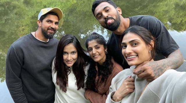 athiya shetty with KL rahul, ishaan sharma and pratima singh