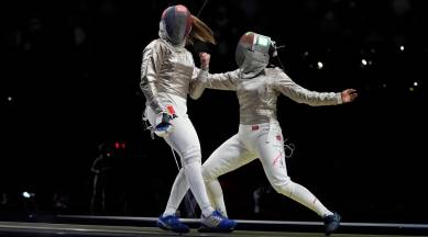 C A Bhavani Devi, C A Bhavani Devi PM Modi, C A Bhavani Devi olympics fencing debut, C A Bhavani Devi olympics debut win, C A Bhavani Devi tokyo olympics