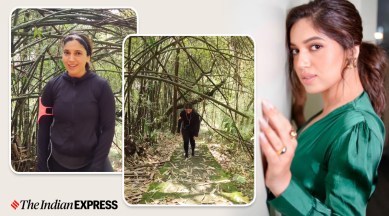 bhumi pednekar fitness, kalimpong video, climbing stairs fitness, fitness motivation, bhumi pednekar news, bhumi pednekar 950 stairs bamboo forest video, indianexpress.com, indianexpress,