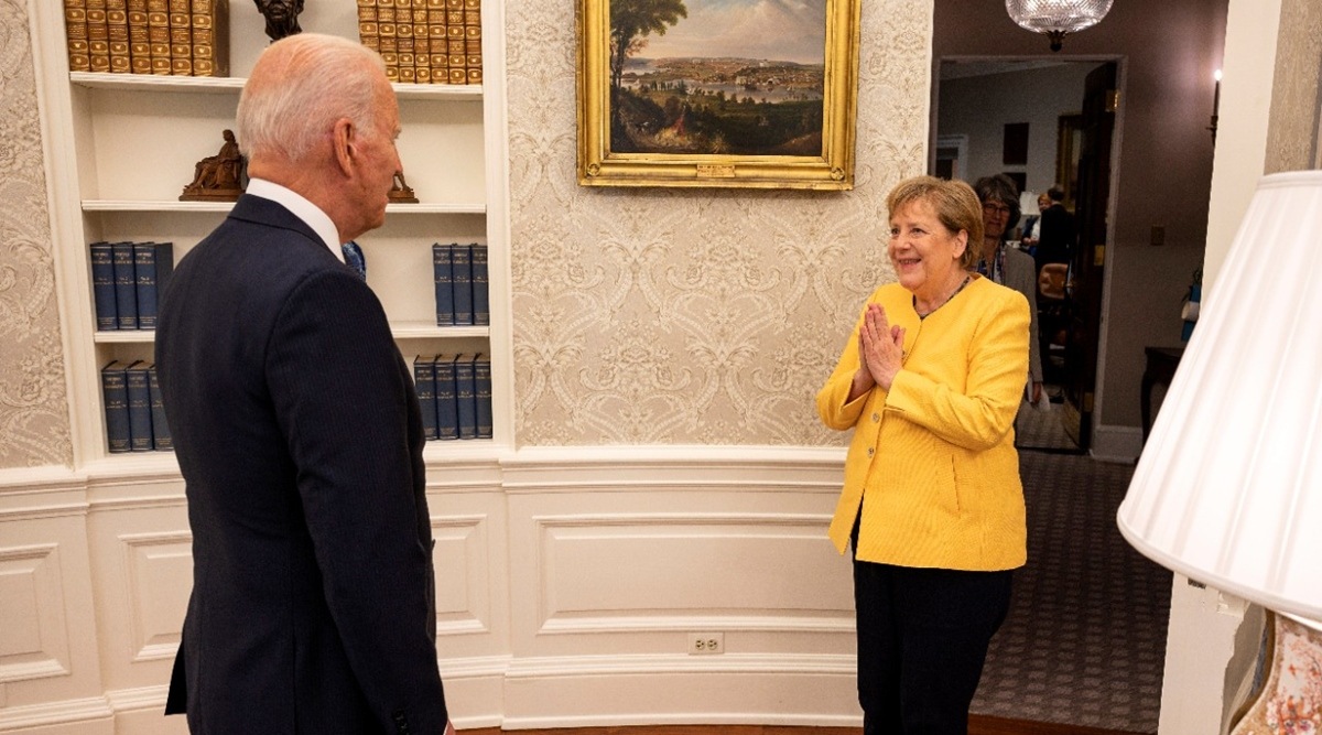Joe Biden, Angela Merkel