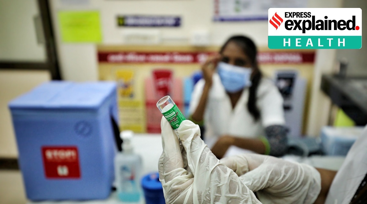 The corrected vaccine effectiveness of Covishield was 91.8-94.9% against infections. (Express Photo: Nirmal Harindran, File)