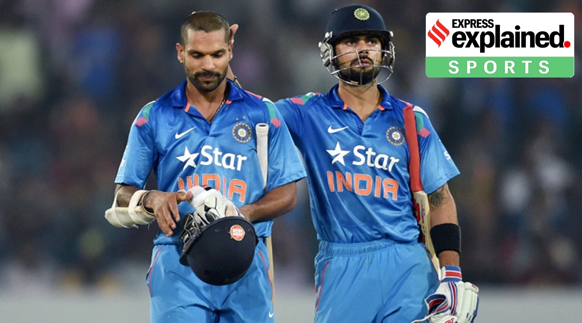 Shikhar Dhawan and Virat Kohli. (File)