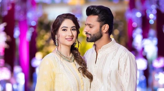 Newlyweds Disha Parmar, Rahul Vaidya look ethereal in Abu Jani-Sandeep ...