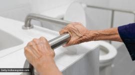 taking care of elderly people at home, protecting elderly people from slipping and falling, how to protect old people from falling, avoiding fall accidents at home, taking care of old people, indian express news