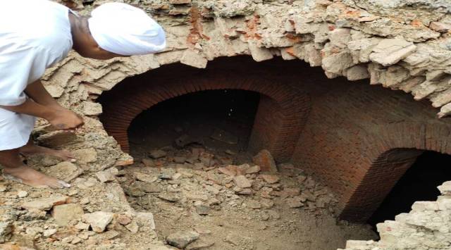 Old structures found during fresh digging outside the Golden Temple premises in Amritsar, Punjab. (File)