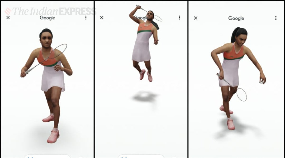 Google AR, Google, PV Sindhu,