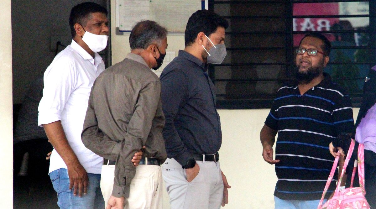 UP ATS and its counterpart in Gujarat brought the accused, Salahuddin Sheikh, to Fatehgunj. (Bhupender Rana)