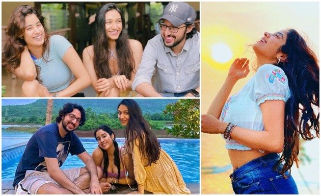 Janhvi Kapoor old vacation photo friends Tanisha Santoshi, Sharan Sharma
