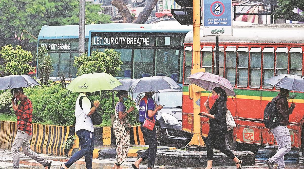 At Navi Mumbai on Wednesday. (Express Photo by Amit Chakravarty)