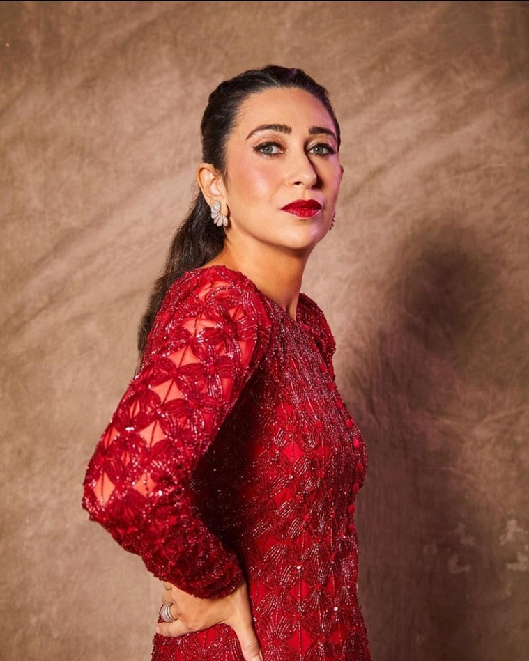 Karisma Kapoor looks splendid in this bright red sharara set | Lifestyle News,The Indian Express