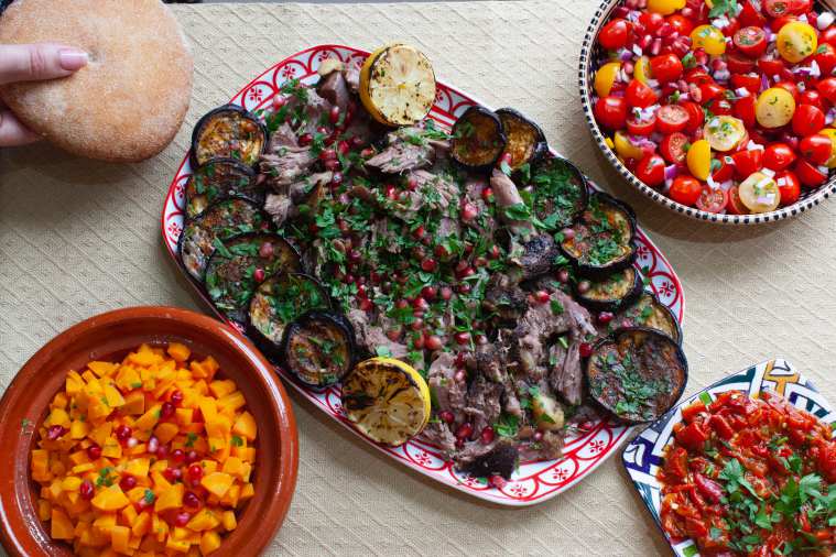 El menú evoluciona para una fiesta musulmana basada en la comida.